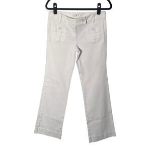 Ann Taylor Loft Modern Trouser Jeans in White Size 2
